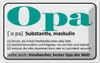 vianmo Blechschild 20x30 cm Opa Handwerker bester Welt Oma Produktbild-Vorschau 1