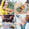 4er-Pack Bento-Lunchbox-Set, 3 Fächer, Weizenstroh, Produktbild-Vorschau 6