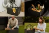 Collage showing a felt bag used for laundry, groceries, firewood, and a picnic. Náhled obrázku produktu