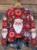 ASKSA Damen Weihnachtspullover Lustig 3D Drucken Produktbild-Vorschau 1
