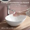doporro Waschbecken Aufsatzwaschbecken Oval waschtisch Produktbild-Vorschau 2