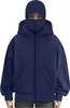 ASKSA Balaclava Zip Hoodie Herren Damen Einfarbig Produktbild-Vorschau 3