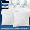 LILENO HOME Kopfkissen 80x80 cm [2er Set] MEDIUM mit 850g Produktbild-Vorschau 4