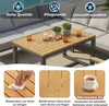 Ensemble de meubles de jardin en L Merax avec table en bois Voir les images du produit 5