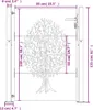 vidaXL Gartentor 100x150 cm Cortenstahl Baumdesign Produktbild-Vorschau 14