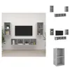 vidaXL TV-Wandschränke 4 Stk. Betongrau Holzwerkstoff -  Produktbild-Vorschau 1