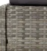 vidaXL Leżak ze składanym dachem szary 200x114x128 cm z Podgląd zdjęcia produktu 8