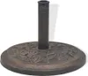 vidaXL Pied de parasol Résine Rond Bronze 9 kg Voir les images du produit 8