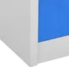 vidaXL Skrinka svetlosivá a modrá 90x45x92,5 cm Oceľ Náhľad obrázku produktu 6