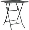 vidaXL Záhradný stôl 60x60x72 cm z expandovaného kovu Náhľad obrázku produktu 5