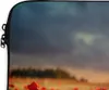 MuchoWow® Laptop Hülle 13 Zoll Sonnenuntergang - Mohnblumen Produktbild-Vorschau 3
