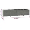 vidaXL Letto rialzato 160x40x38 cm in polipropilene Anteprima dell’immagine prodotto 4