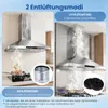 Campana extractora COSTWAY de 90 cm, modelo de pared, con Vista previa de la imagen del producto 6