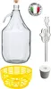 2 x SET 5L Glasflasche Glasgärballon Korbflasche + Produktbild-Vorschau 6
