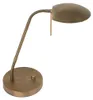 Tischlampe - bronze - Biron - glas metall - Ø 17cm - LED - Produktbild-Vorschau 2