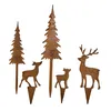 Edelrost Hirsch-Tannen Set 5-teilig  für Adventskranz & Produktbild-Vorschau 7