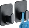 Vilde | Set di ganci autoadesivi - 5x6,5 cm - Nero - Anteprima dell’immagine prodotto 1