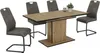 A dining table with four chairs set against a white background. Anteprima dell’immagine prodotto