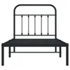 Bettgestell mit Kopfteil Metall Schwarz 80x200 cm Produktbild-Vorschau 4