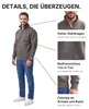 Mivaro Herren Sweatjacke Zipper Basic ohne Kapuze – Produktbild-Vorschau 4