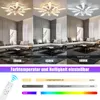 70W V-form LED Deckenleuchte mit RGB Backlight, Leise Produktbild-Vorschau 5