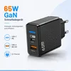 65W USB-C GaN Ladegerät – 2-Port Schnellladeadapter mit Produktbild-Vorschau 2
