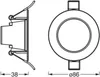 OSRAM SMART+ Matter Recess LED Downlight blanc 86mm, 4,5W, Voir les images du produit 5