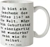 Mr. & Mrs. Panda Kaffeebecher Spruch 1947 Geburtstag - Weiß Produktbild-Vorschau 1