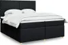 vidaXL Boxspringbett mit Matratze Schwarz 200x200 cm Stoff Produktbild-Vorschau 2