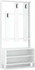 DECORTIE Chester Dielenständer Weiß 36 x 90 x 180 cm Produktbild-Vorschau 2