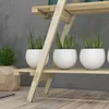 Outsunny faltbares Pflanzenregal aus Holz, 3 Etagen, Produktbild-Vorschau 4