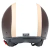 CMX Jet Helmet - Casco Scooter Chap Pelle bianco, marrone, Anteprima dell’immagine prodotto 3