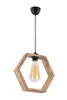 Opviq, Hexagon Natural,Leuchter, Natürlich, HOLZKÖRPER, 30 Produktbild-Vorschau 3