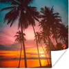 MuchoWow® Poster Meer - Palme - Sonnenuntergang - Strand - Produktbild-Vorschau 1