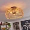 Chadid moderne Deckenlampe aus Metall/Bambus in Produktbild-Vorschau 7