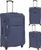 vidaXL Set di valigie morbide da 3 pezzi blu navy Anteprima dell’immagine prodotto 1