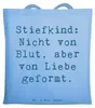 Mr. & Mrs. Panda Jutebeutel Spruch Stiefkind von Liebe - Produktbild-Vorschau 1