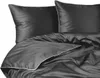Bettwäsche-Set aus reiner Baumwolle 180x200 Grau Premium Produktbild-Vorschau 10