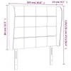 [Home] Kopfteil mit Ohren Hellgrau 103x23x118/128 cm Stoff Produktbild-Vorschau 9
