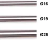 MDEKOR Metallrohr für Gardinenstange, 16 mm, Edelstahl, 140 Produktbild-Vorschau 3