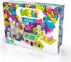 A product box for Meli Basic building blocks, showing colorful blocks and examples of built structures. Podgląd zdjęcia produktu