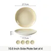 Teller Set 4er Ø27,7 cm Keramik Essteller Dessertteller Produktbild-Vorschau 2