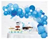 Ballongirlande Set blau 71teilig Raumdeko für Babyparty Produktbild-Vorschau 1