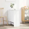 vidaXL Eettafel, 138 x 70 x 73,5 cm, houtvezel, wit, Productafbeelding-voorbeeld 4