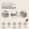CASARIA® Banc de rangement gris 115 x 38 x 38 cm Siège Voir les images du produit 5