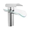 A modern chrome and glass waterfall faucet. Náhled obrázku produktu
