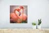 MuchoWow® Poster Flamingos bilden mit ihren Hälsen ein Herz Produktbild-Vorschau 5
