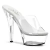 KISS-201 Damen Sandale von Pleaser, Transparent  , EU 44, Produktbild-Vorschau 1