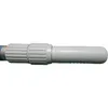 A close-up of a white telescopic pole extension with ribbed grips, attached to a blue pole. Produktbild-Vorschau