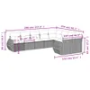 9-tlg. Garten-Sofagarnitur mit Kissen Beige Poly Rattan Produktbild-Vorschau 3